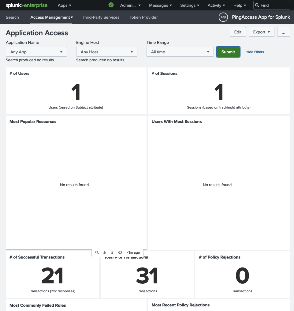 Splunk PA Dashboard